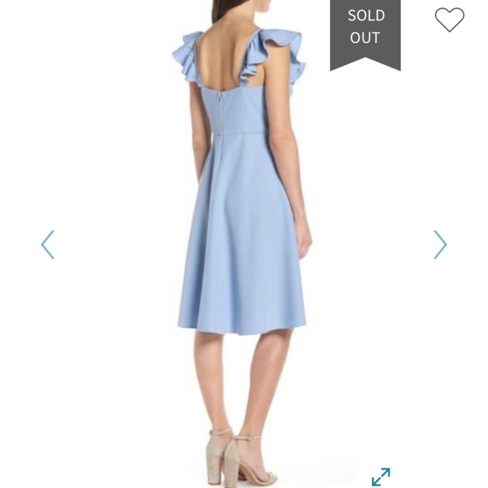 Chelsea28 Blue Ruffle Dress - Picture 2 of 9